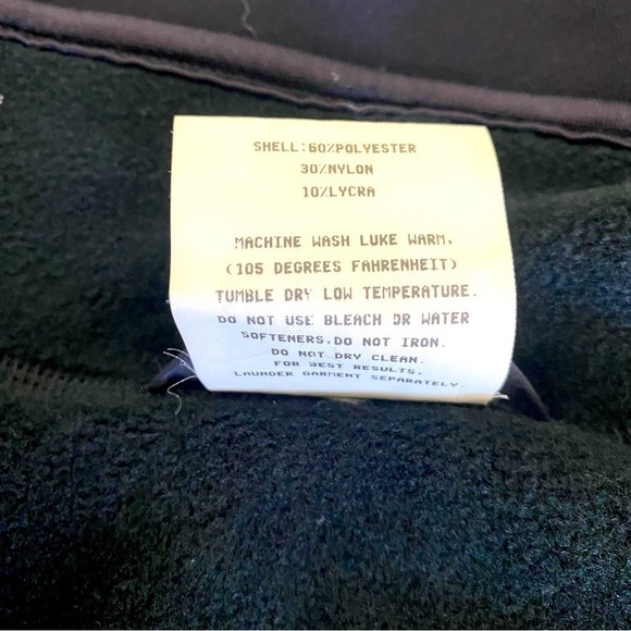 REI Black Fleece Lined Quarter Zip Long Sleeve Shirt Size L - Picture 8 of 8